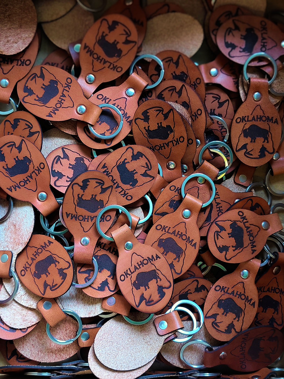 Custom Promotional Leather Keychains