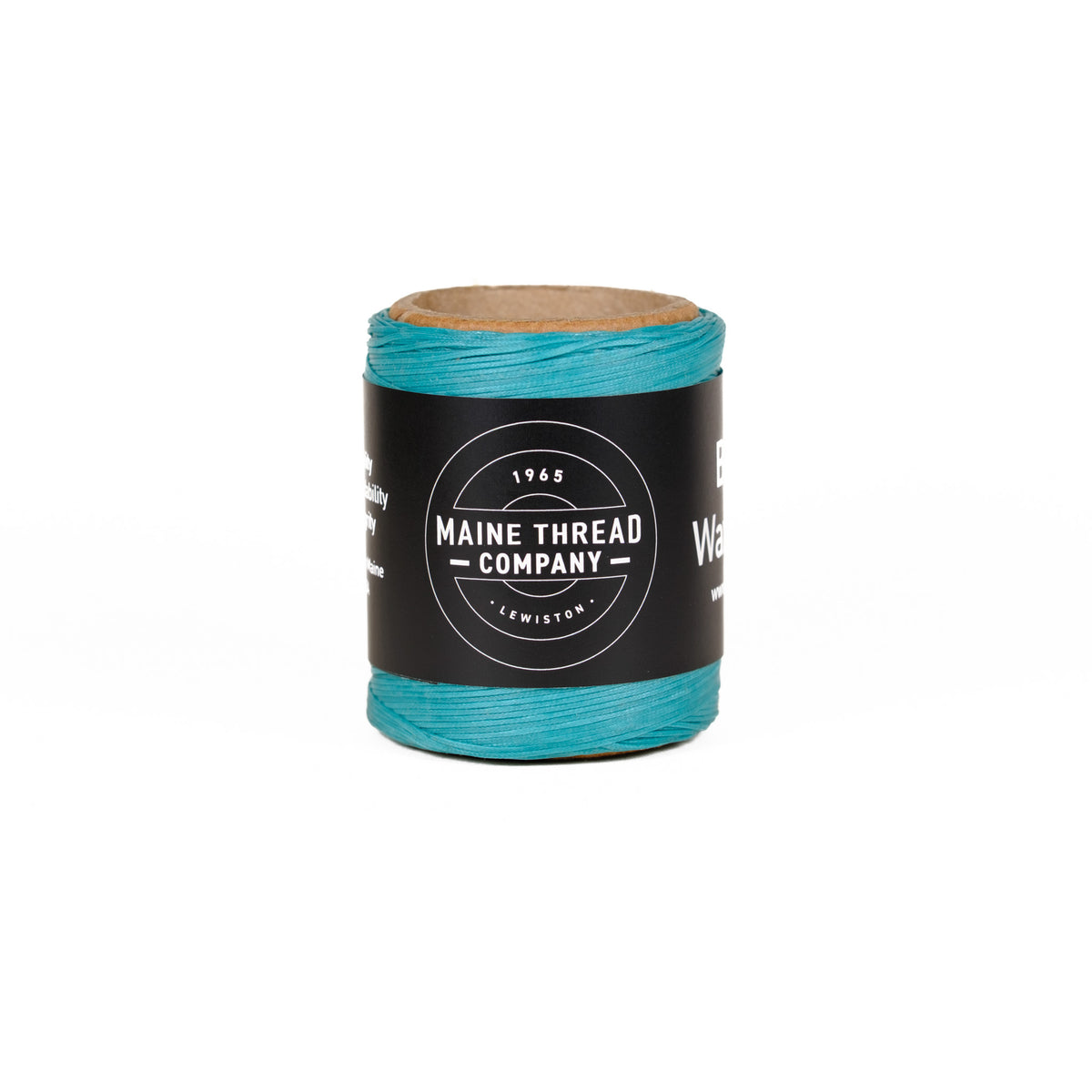 Aqua Braided Waxed Cord - Maine Thread