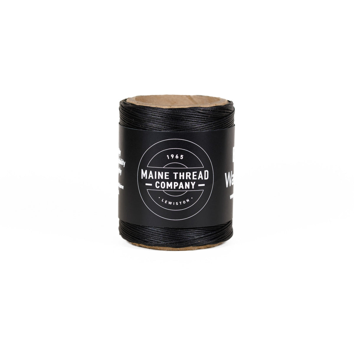 Black Braided Waxed Cord - Maine Thread