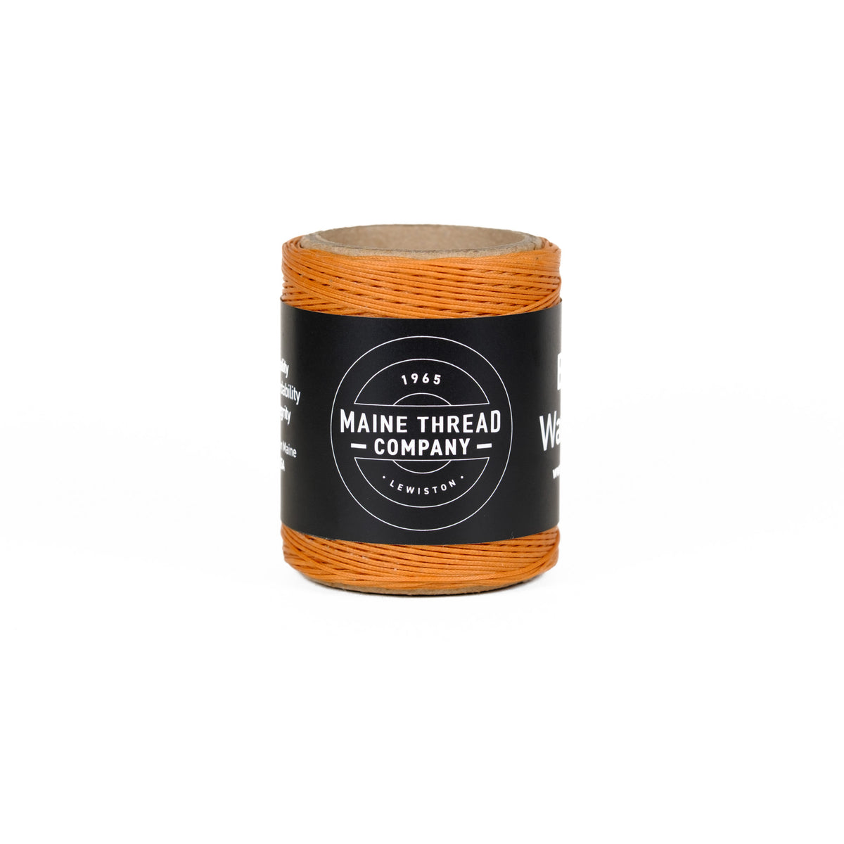 Burnt Orange Braided Waxed Cord - Maine Thread
