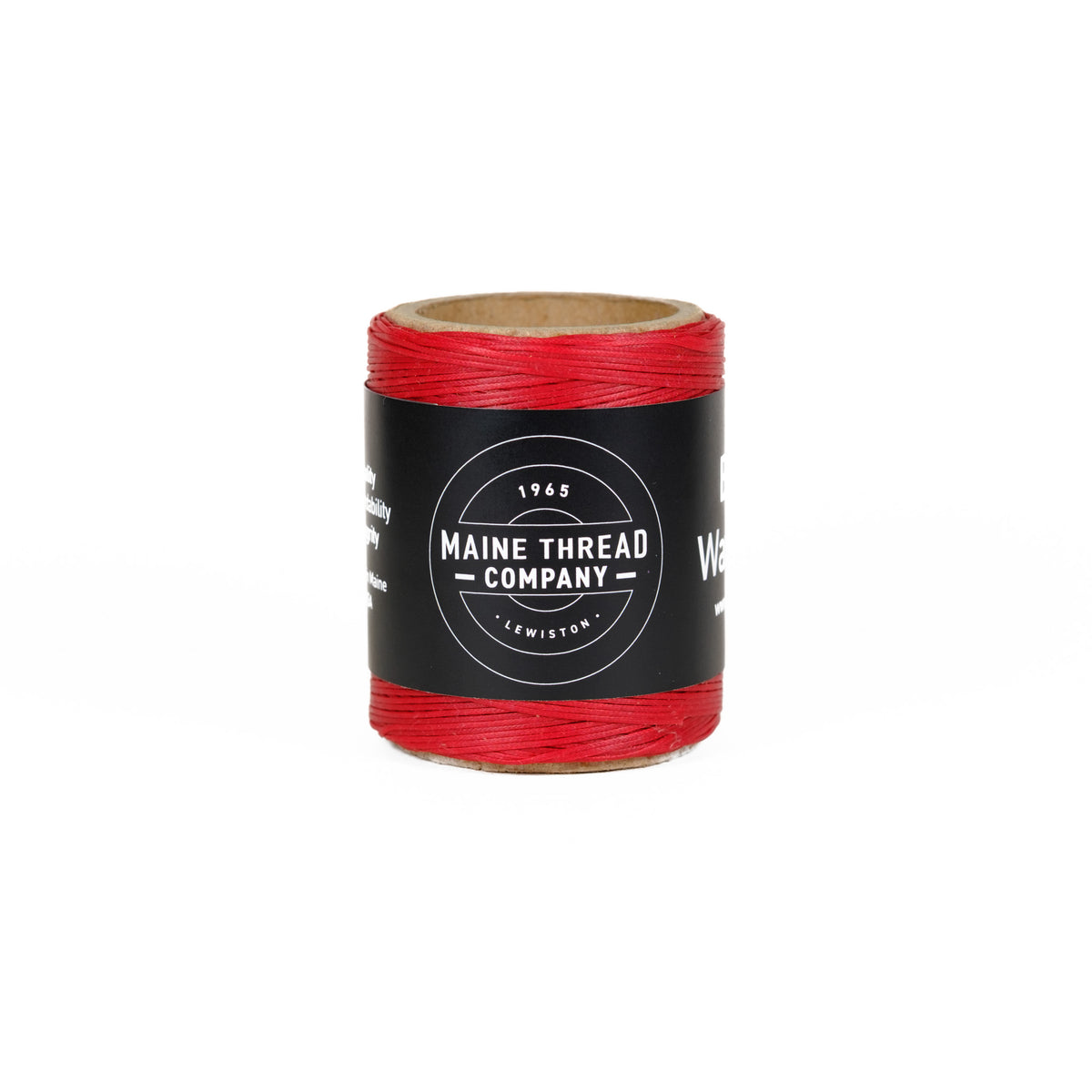 Crimson Braided Waxed Cord - Maine Thread