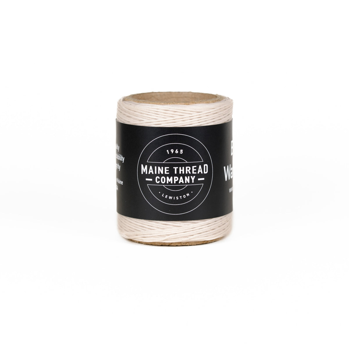 Ivory Braided Waxed Cord - Maine Thread