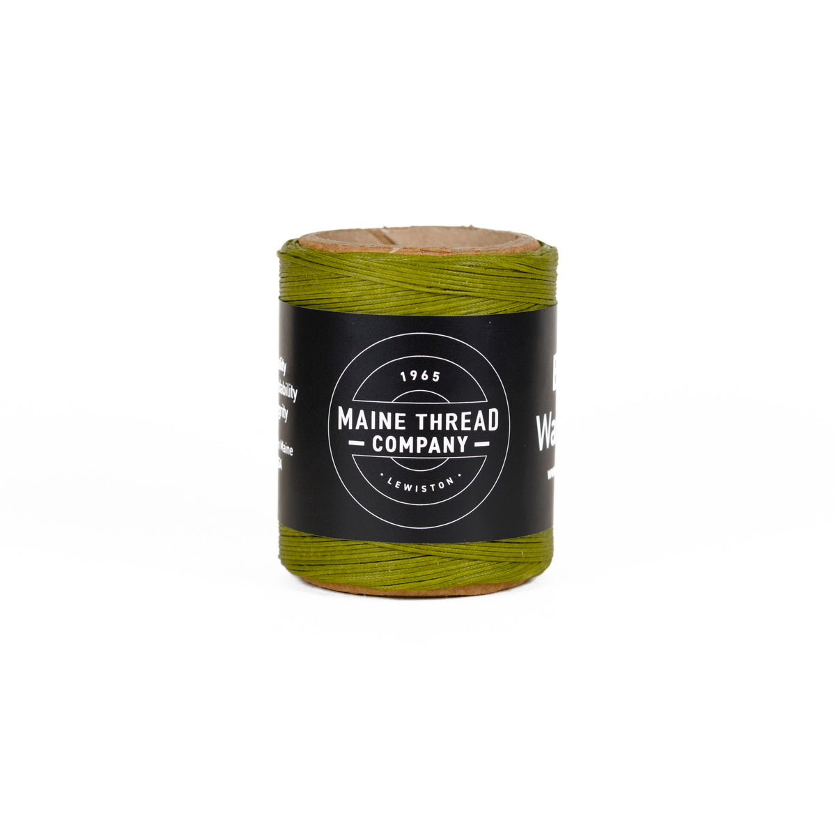 Olive Braided Waxed Cord - Maine Thread
