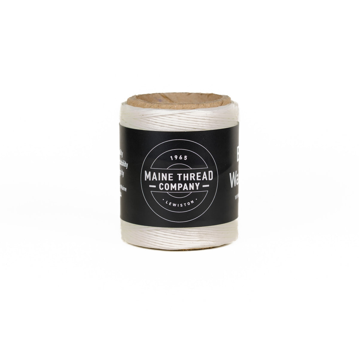 White Braided Waxed Cord - Maine Thread
